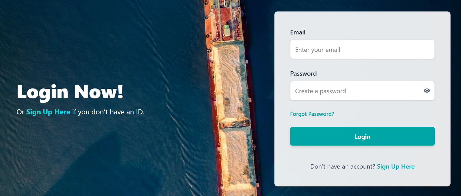 Screenshot of Corporate Website